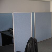 Panouri despartitoare PAL acoperit cu stofa, rama aluminiu