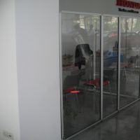 Panouri despartitoare Plexiglas, rama aluminiu