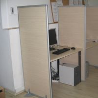 Panouri despartitoare PAL, rama aluminiu