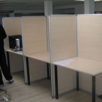 Panouri despartitoare PAL, rama aluminiu